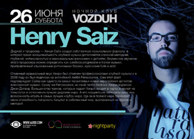 Henry Saiz invites you to Vozdukh