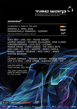 Lineup of German festival Time Warp announced